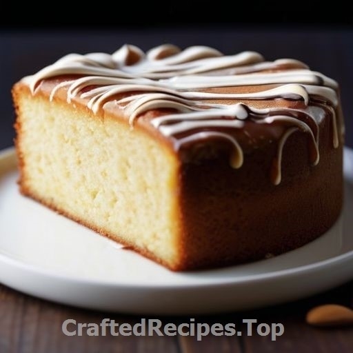 Almond Mazarin Cake in a Long Pan