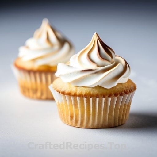 Almond Paste Filled Mini Cakes with Meringue Topping