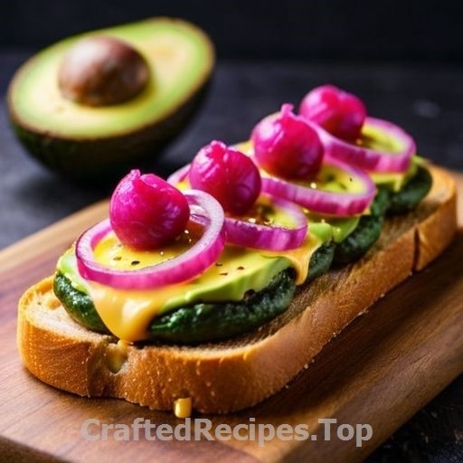 Avocado Toast with Pickled Red Onion