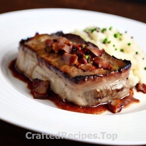 Bacon and Mushroom Gratin Pork Loin