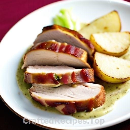 Bacon-Wrapped Chicken with Green Caesar Dressing