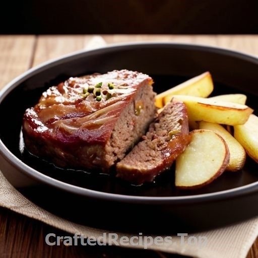 Bacon-Wrapped Meatloaf with Wedge Potatoes