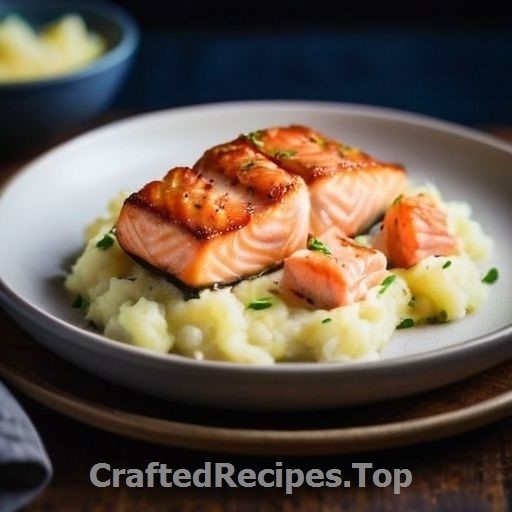Baked Salmon with Potato and Parsnip Puree