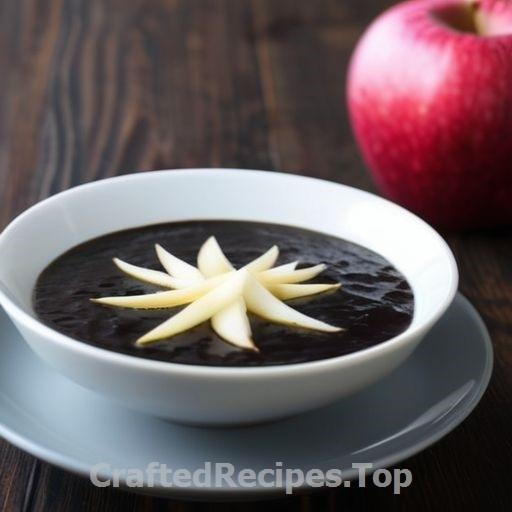 Black Salsify Soup with Fried Salsify and Apple