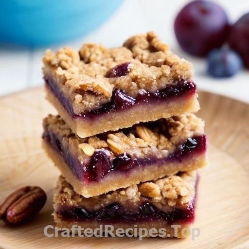 Breakfast Bars with Plums and Nuts
