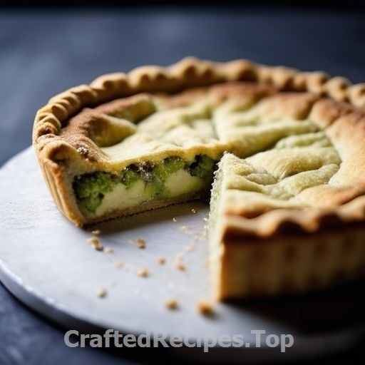 Broccoli & Aged Cheddar Pie with Toasted Nuts
