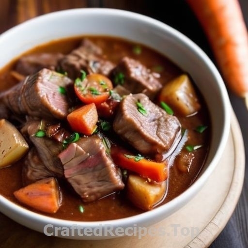 Burgundy Beef Stew with Bacon