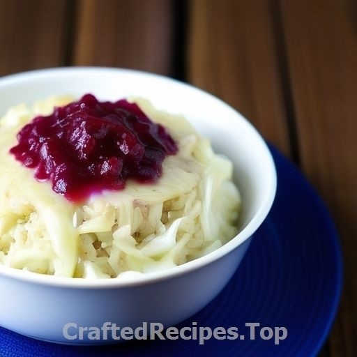 Cabbage Pudding with Cream Sauce