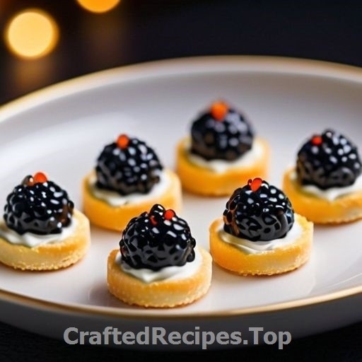 Caviar and Creme Fraiche Snacks