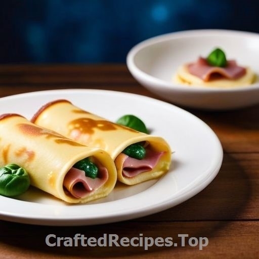 Chanterelle Roll with Cheese and Ham