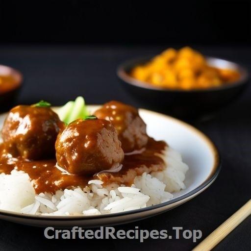 Chicken Meatballs in Curry Sauce