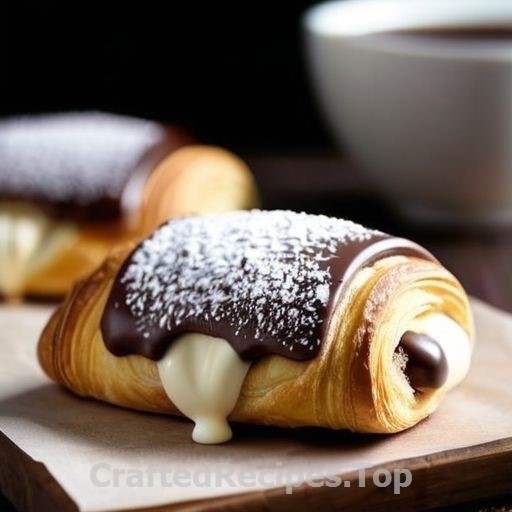 Chocolate and Nougat Filled Croissants