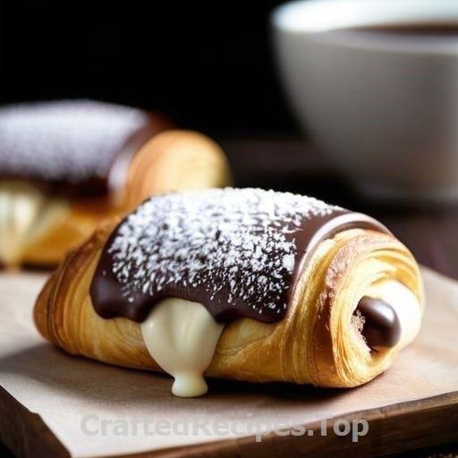 Chocolate and Nougat Filled Croissants
