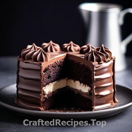 Chocolate Cake with Crunchy Biscuit Topping