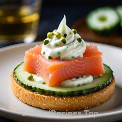 Cold Smoked Salmon Tartare with Cucumber and Horseradish Sauce