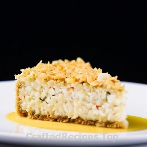 Crab and Cheese Cake with Oat Crust