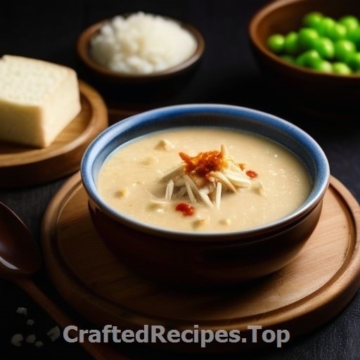 Crab and Sambal Soup with Soft Cheese