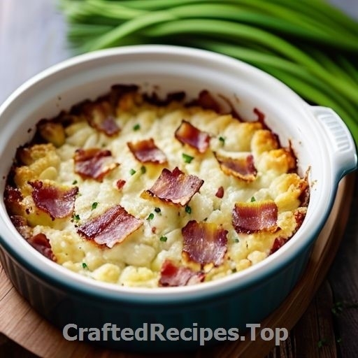 Creamy Cauliflower Gratin with Bacon and Fresh Herbs