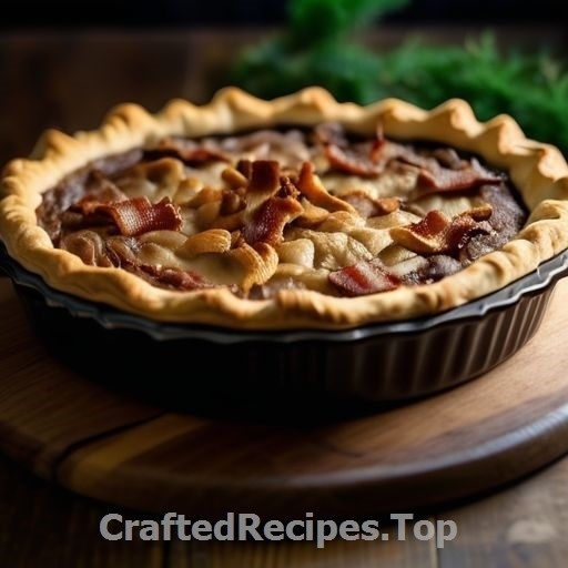 Creamy Chanterelle Pie with Bacon and Priest Cheese