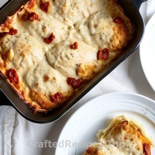 Creamy Chicken Gratin with Sun Dried Tomatoes and Garlic