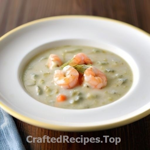 Creamy Fish Soup with Shrimp Dill and Lemon