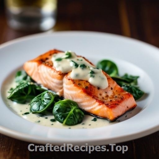 Creamy Parmesan Sauce Baked Salmon