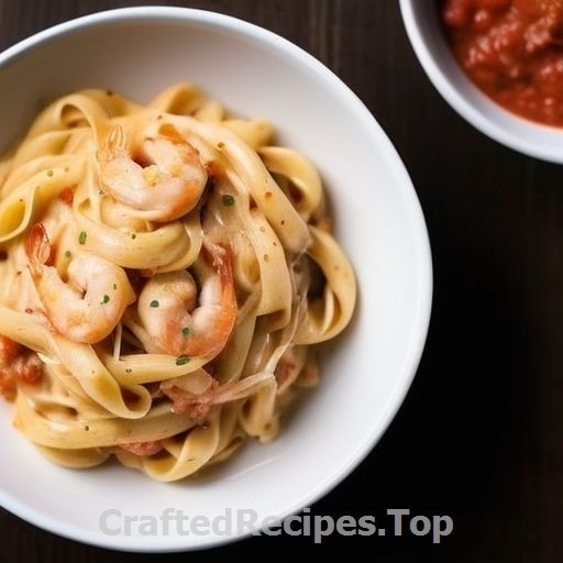 Creamy Pasta with Hot Shrimp