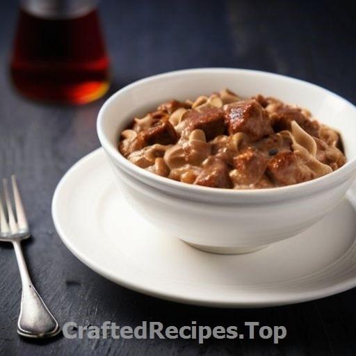 Creamy Sausage Stroganoff with Spicy Sausage