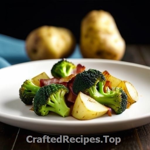Crossed Potatoes with Bacon and Broccoli