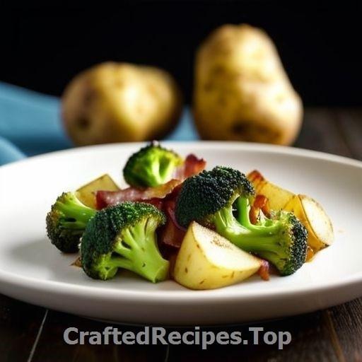 Crossed Potatoes with Bacon and Broccoli