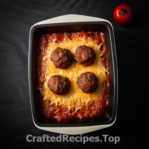 Delicious Meatballs and Cheese Gratin with Mustard and Sambal