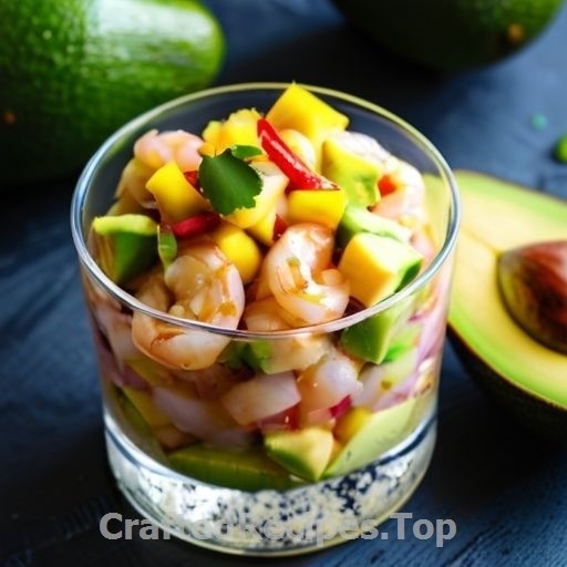 Delicious Shrimp Ceviche with Avocado and Mango