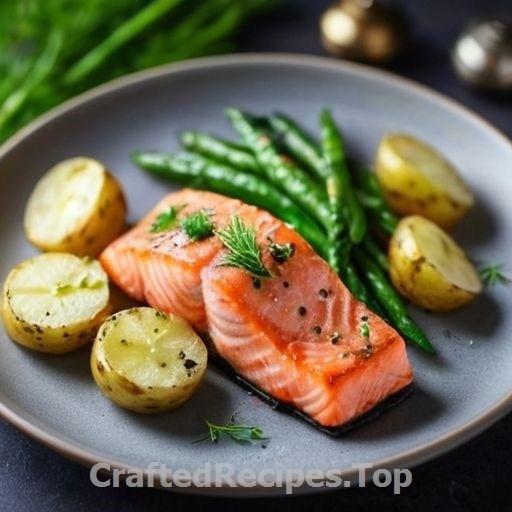 Dill Crusted Salmon with Buttered Potatoes