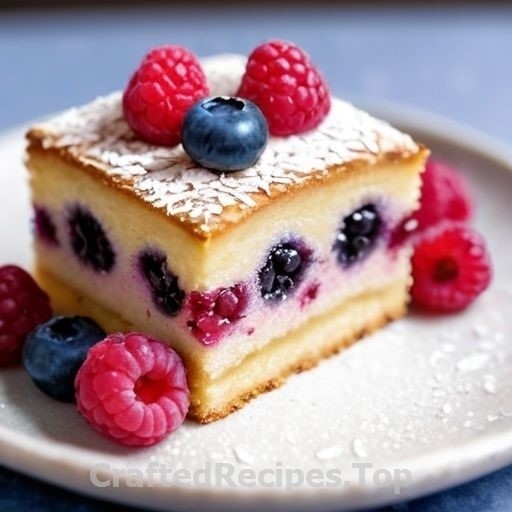 Gluten Free Crunchy Pastry with Raspberries and Blueberries