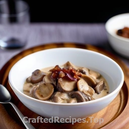 Hearty Pork and Mushroom Stew with Bacon