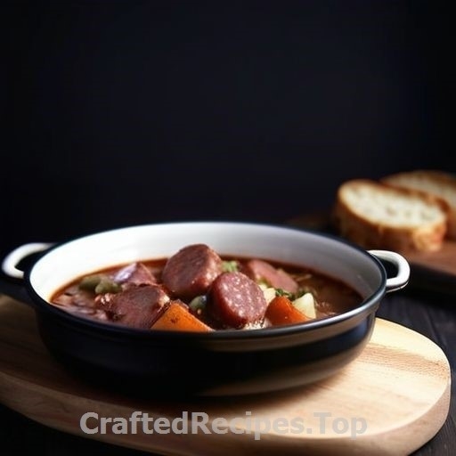 Hearty Sausage Stew with Root Vegetables