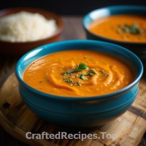 Indian Inspired Carrot Soup with Crushed Tomatoes