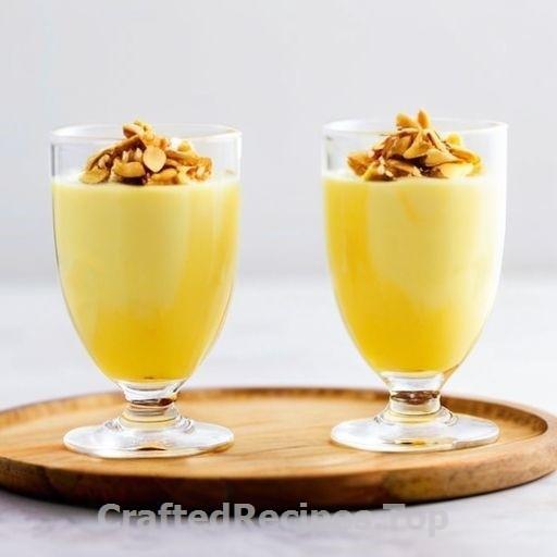 Lemon Curd with Almond Crunch in Glass