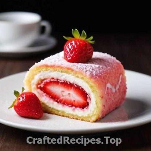 Light Strawberry Roll Cake