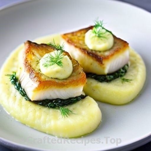 Luxurious Cod with Dill Butter and Potato Puree