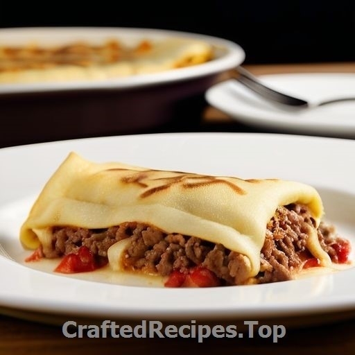 Meat Crepe Gratin