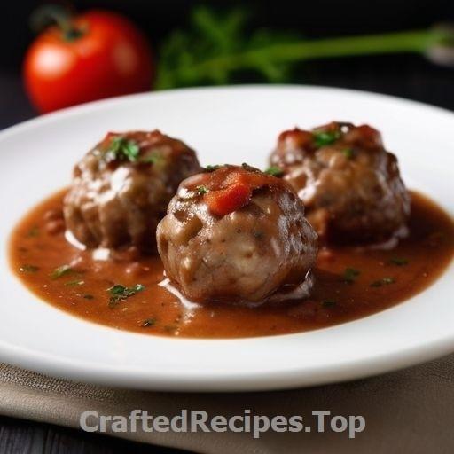 Meatballs with Mushroom and Tomato Gravy