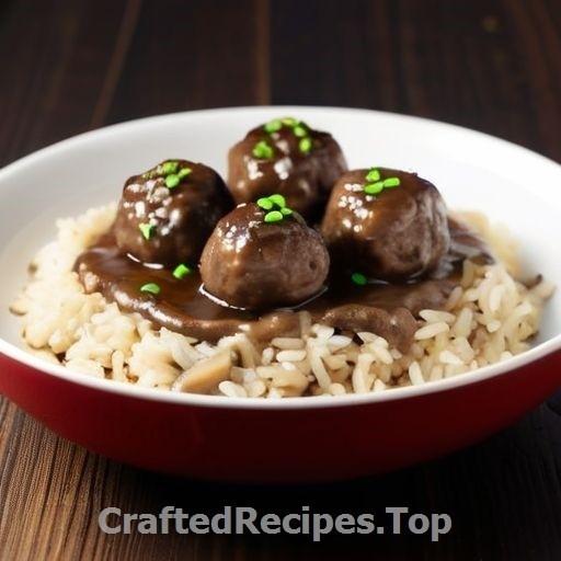 Meatballs with Mushroom Gravy