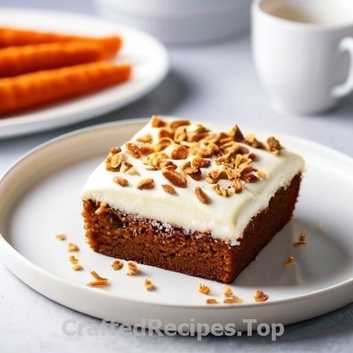 Moist Carrot Cake with Glaze in a Long Pan