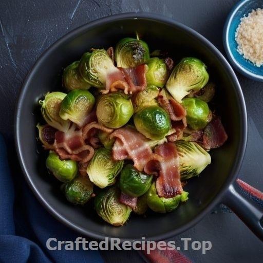 Oven-Roasted Brussels Sprouts with Crispy Bacon and Parmesan