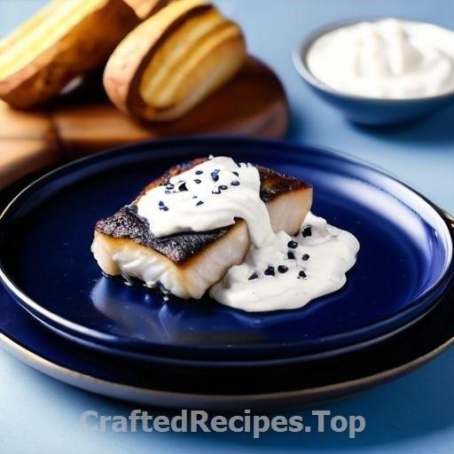 Pan-Seared Cod with Lemon Yogurt Sauce and Crispy Potatoes