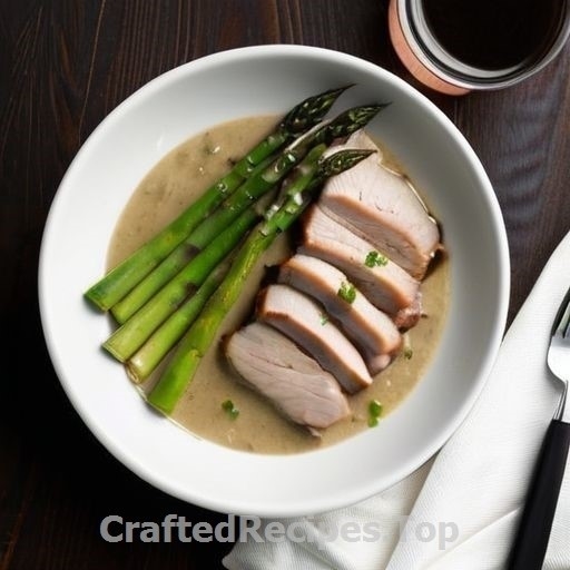 Pan-Seared Pork Tenderloin with Asparagus and Lemon Cream Sauce