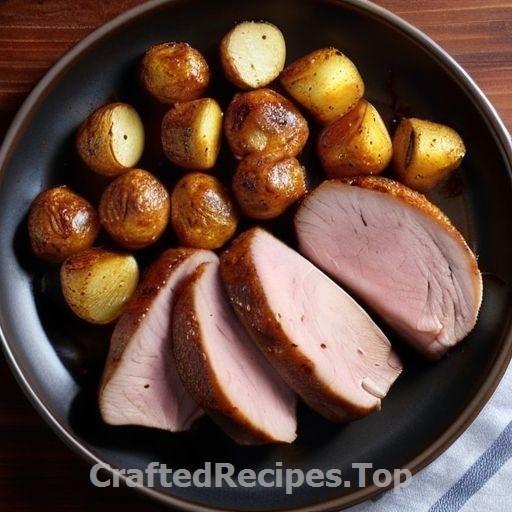 Pan-Seared Pork Tenderloin with Gorgonzola and Chili Mayo