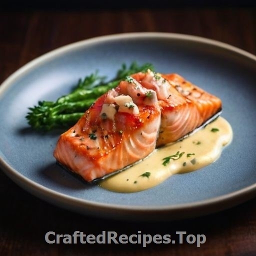 Pan Seared Salmon with Lobster Hollandaise