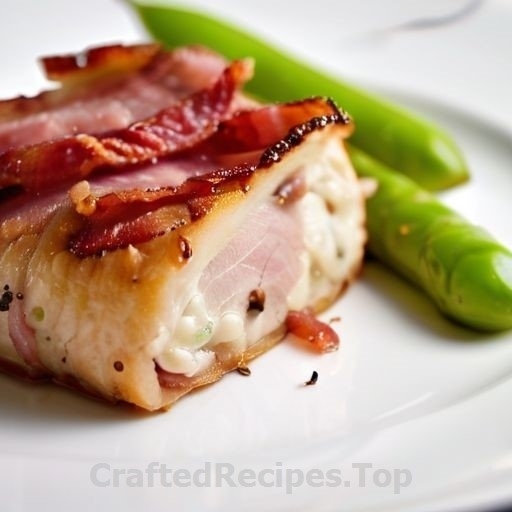 Pork Fillet Gratin with Gorgonzola and Bacon